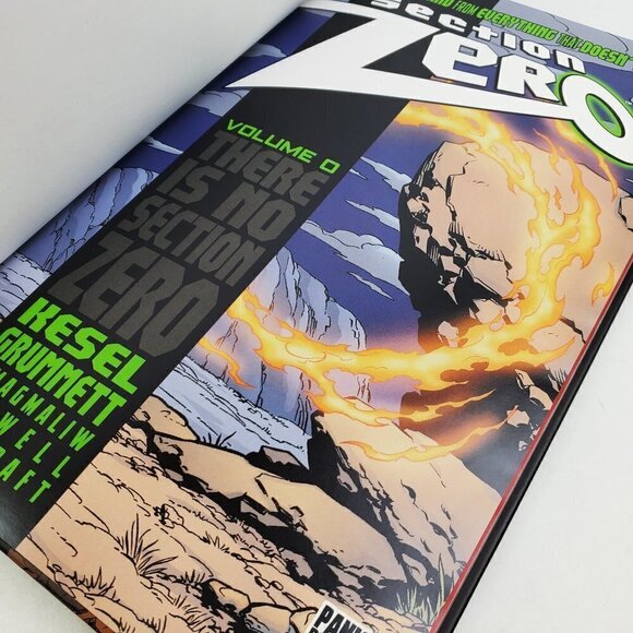Section Zero Volume 0 Signed Book Kesel Grummett Graphic Novel Hardcover Panic - Picture 6 of 10